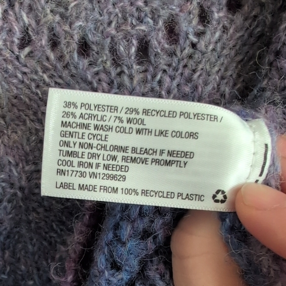 Knox Rose Purple and Blue Gradient Sweater - Picture 5 of 5